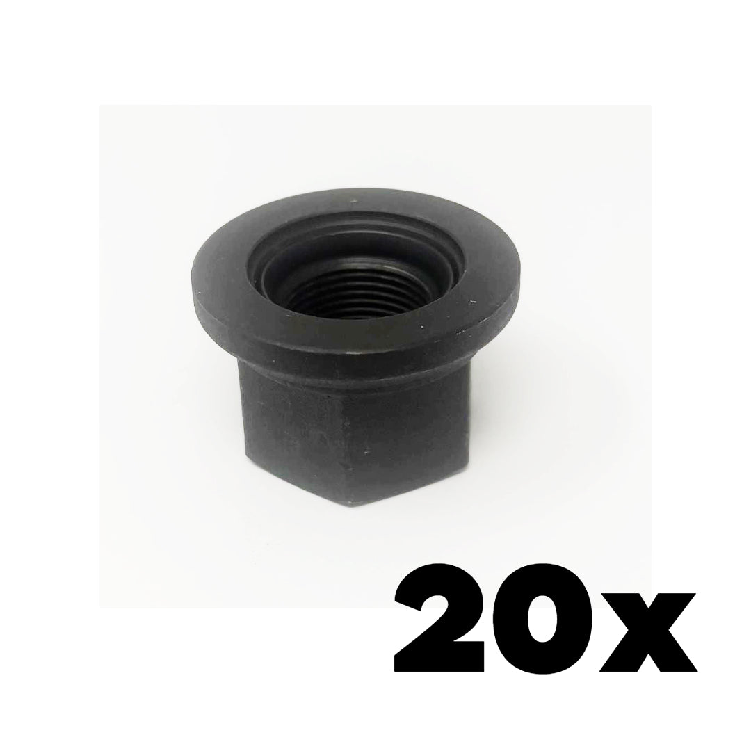 Skirt Nut UNI-MOUNT Wheel Lug Nuts | 33mm Hex | 22x1.5 | No Sleeve | 20 Pieces