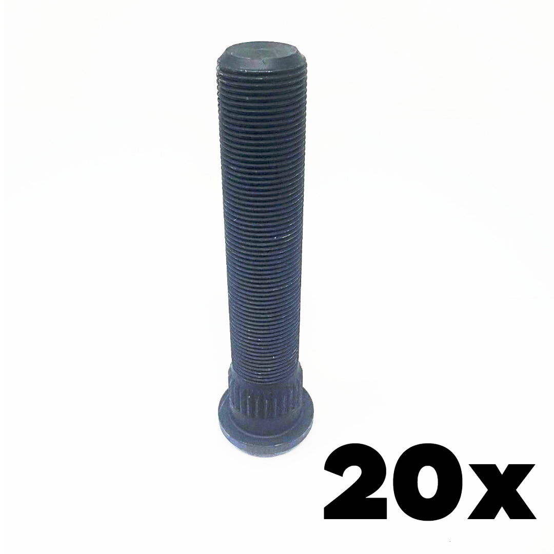 Semi Truck Wheel Studs | 22mm x 1.5 | 122mm Length | 20 Count