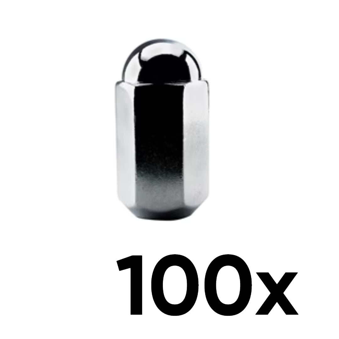 100x 14mm x 1.5 Dually Acorn Lug Nuts