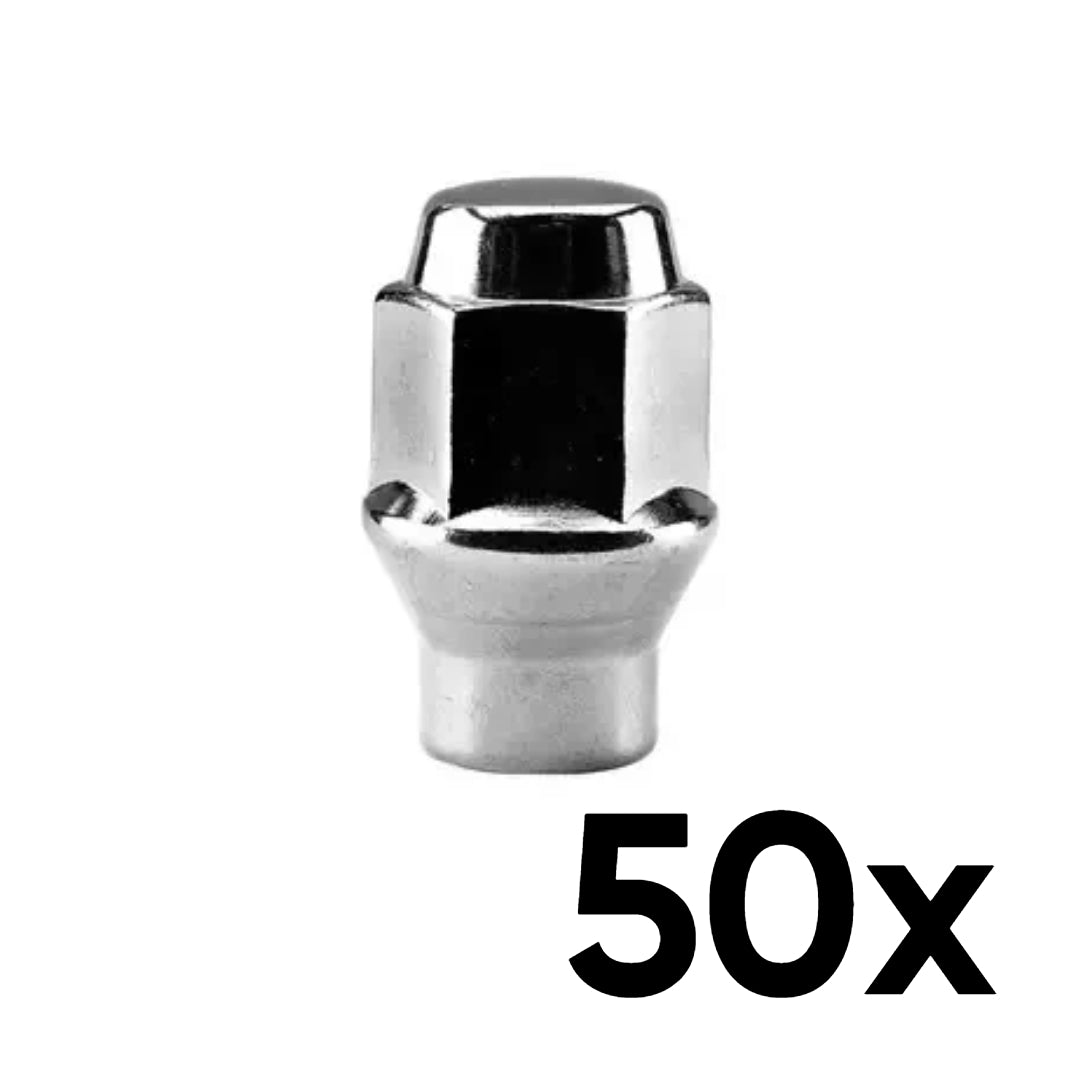 50x Extended Thread Lug Nuts in 12mm x 1.5