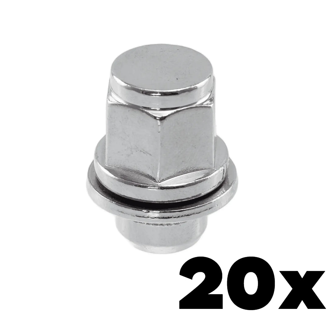 9/16-18 Thread Toyota Style Mag Lug Nuts 3/4" Hex | 20 Pieces