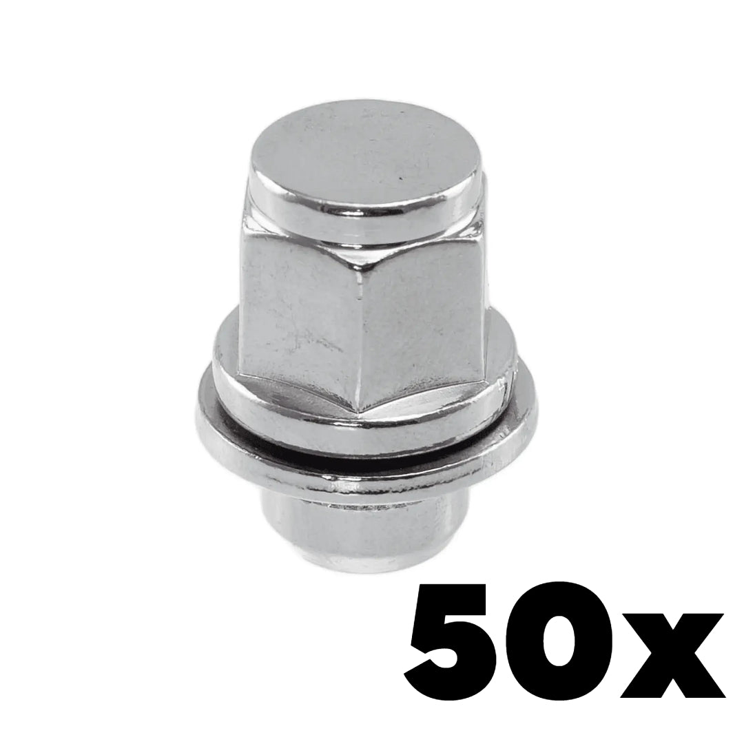 1/2-20 Thread Toyota Style Mag Lug Nuts 3/4" Hex | 50 Pieces