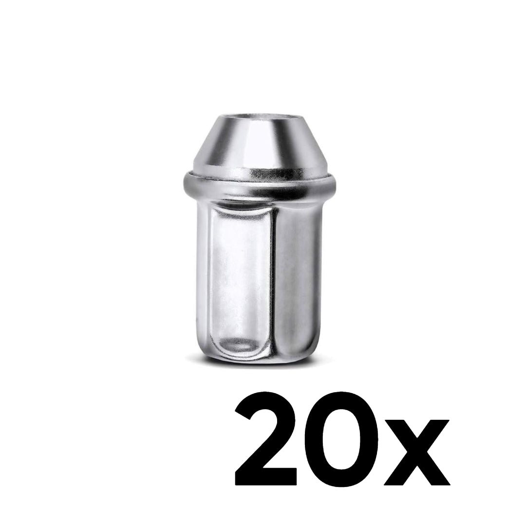20x Two-Piece Capped Lug Nuts in 12mm x 1.5