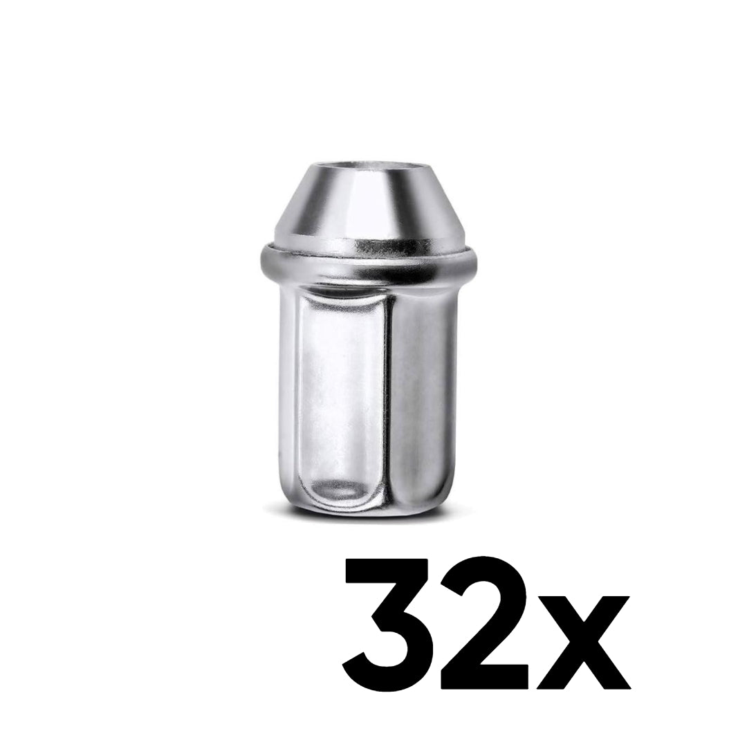 24x Two-Piece Capped Lug Nuts in 14mm x 2.0