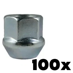 14mm x 1.5 Thread Open End Bulge Acorn Lug Nuts 3/4" Hex | 100 Pieces