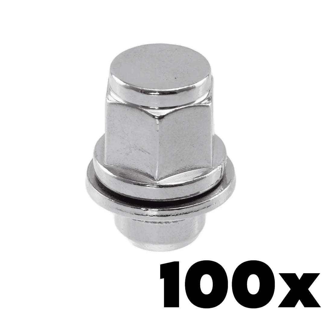 1/2-20 Thread Toyota Style Mag Lug Nuts 3/4" Hex | 100 Pieces