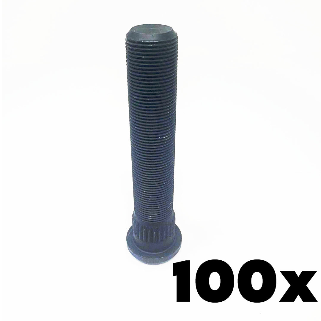 Semi Truck Wheel Studs | 22mm x 1.5 | 122mm Length | 100 Count