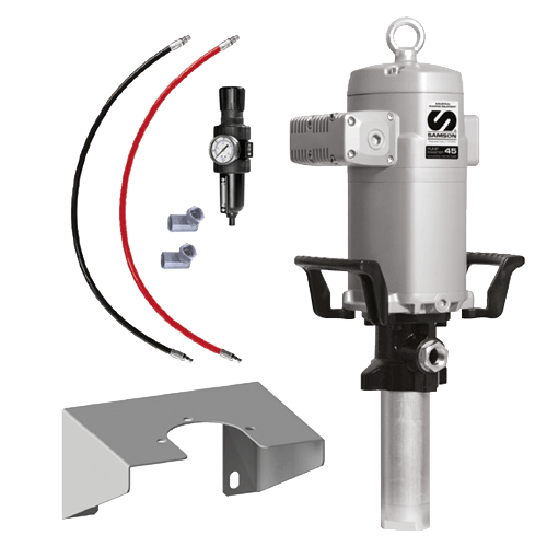 SAMSON 536-031W Package with PumpMaster 45 10:1 Pump, 2.5' Connecting Hose and Wall Bracket