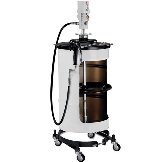 SAMSON 303-141 Drum Package with PM3 55:1 Pump, 964 Follower Plate and 120lb Drum AND WHEEL DOLLY