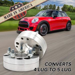 2 USA | Wheel Adapters / Spacers 1.75" | BMW Mini Mazda Honda | 4x100 to 5x120