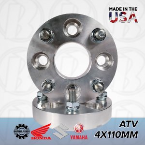 x2 USA | ATV 3/4" Honda Kawasaki Suzuki Wheel Adapters Spacers | 4x110 to 4/110