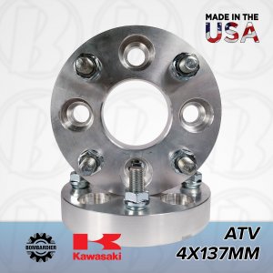 x2 | 4x137 to 4/137 ATV Wheel Adapters 1.5" Thick Spacers for Kawasaki & Can-Am