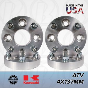 x2 | 4x137 to 4/137 ATV Wheel Adapters 3" Thick Spacers for Kawasaki & Can-Am