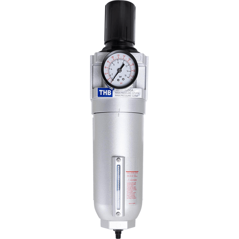 THB FR926A - Filter/Regulator Combo with Auto Drain - 3/4" FNPT / 180 CFM