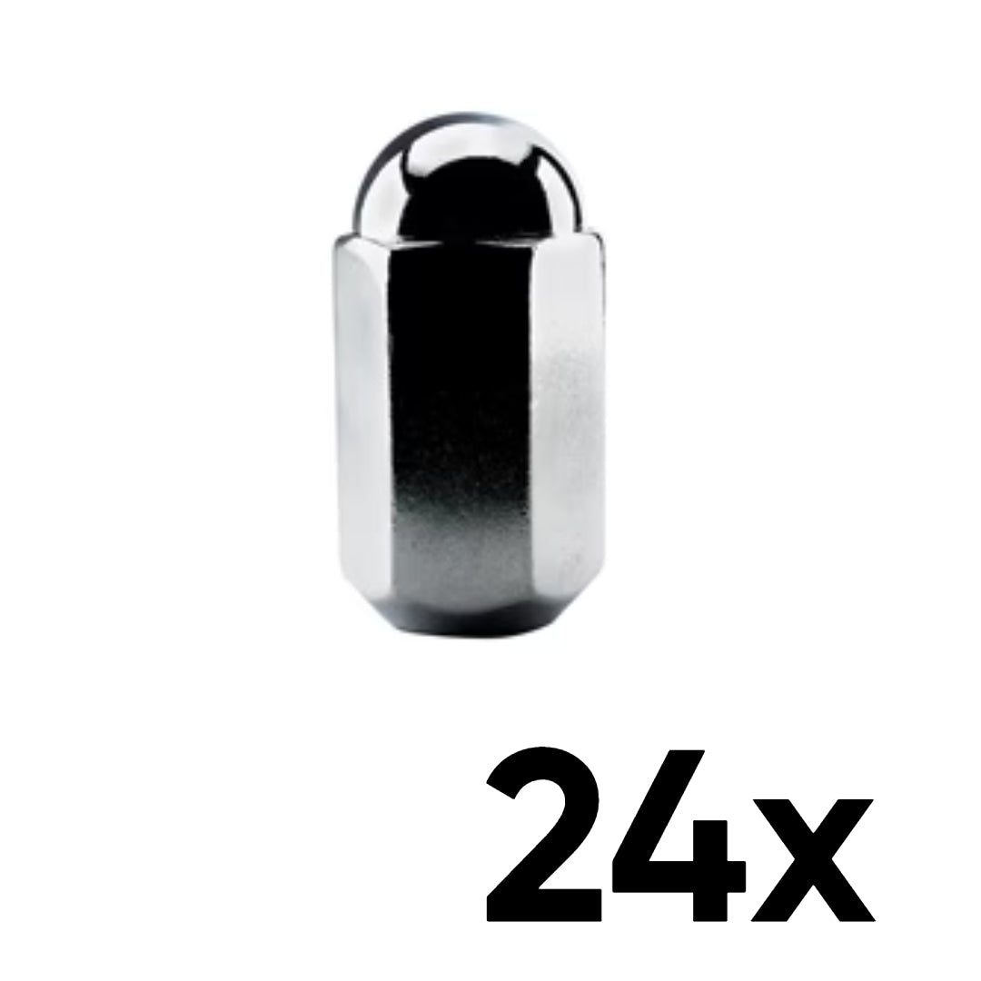 24x 14mm x 1.5 Dually Acorn Lug Nuts