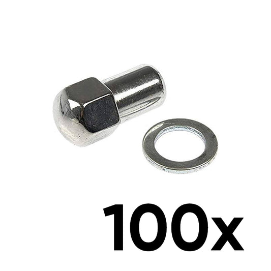 100x Duplex Mag-Style Lug Nuts in 1/2"-20 with Washer