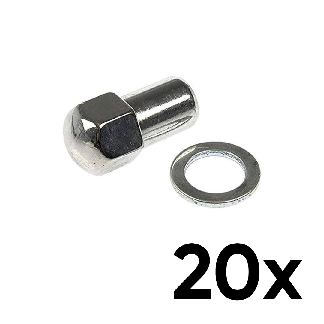 20x Duplex Mag-Style Lug Nuts in 7/16"-20 with Washer