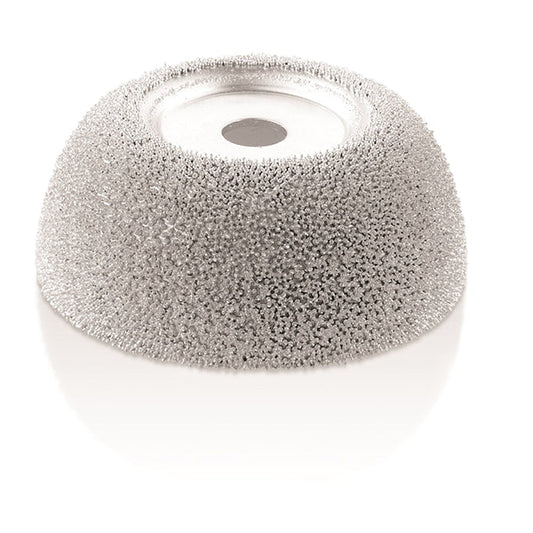To-Air RH-114 3" x 1.25" Silver Buffing Wheel Cup Rasp at 230 grit
