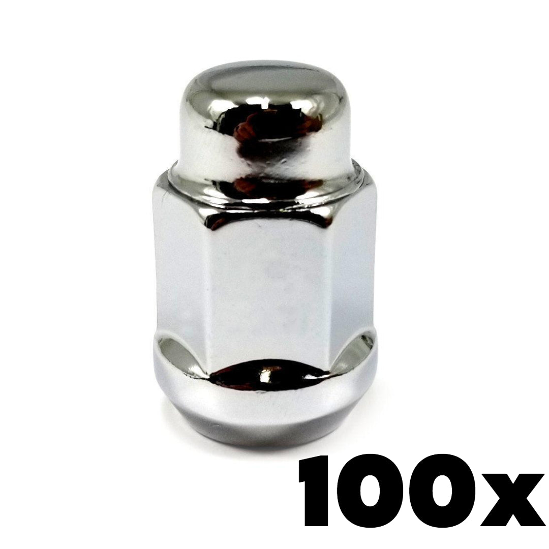 12mm 1.50 Thread Bulge Acorn Lug Nuts 3/4" Hex | 100 Pieces