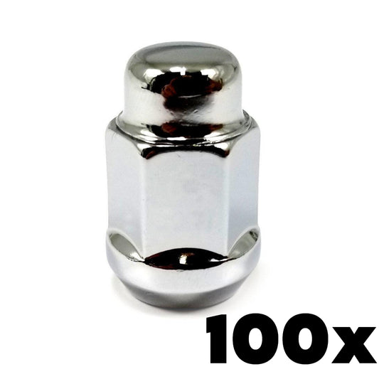 12mm 1.50 Thread Bulge Acorn Lug Nuts 3/4" Hex | 100 Pieces
