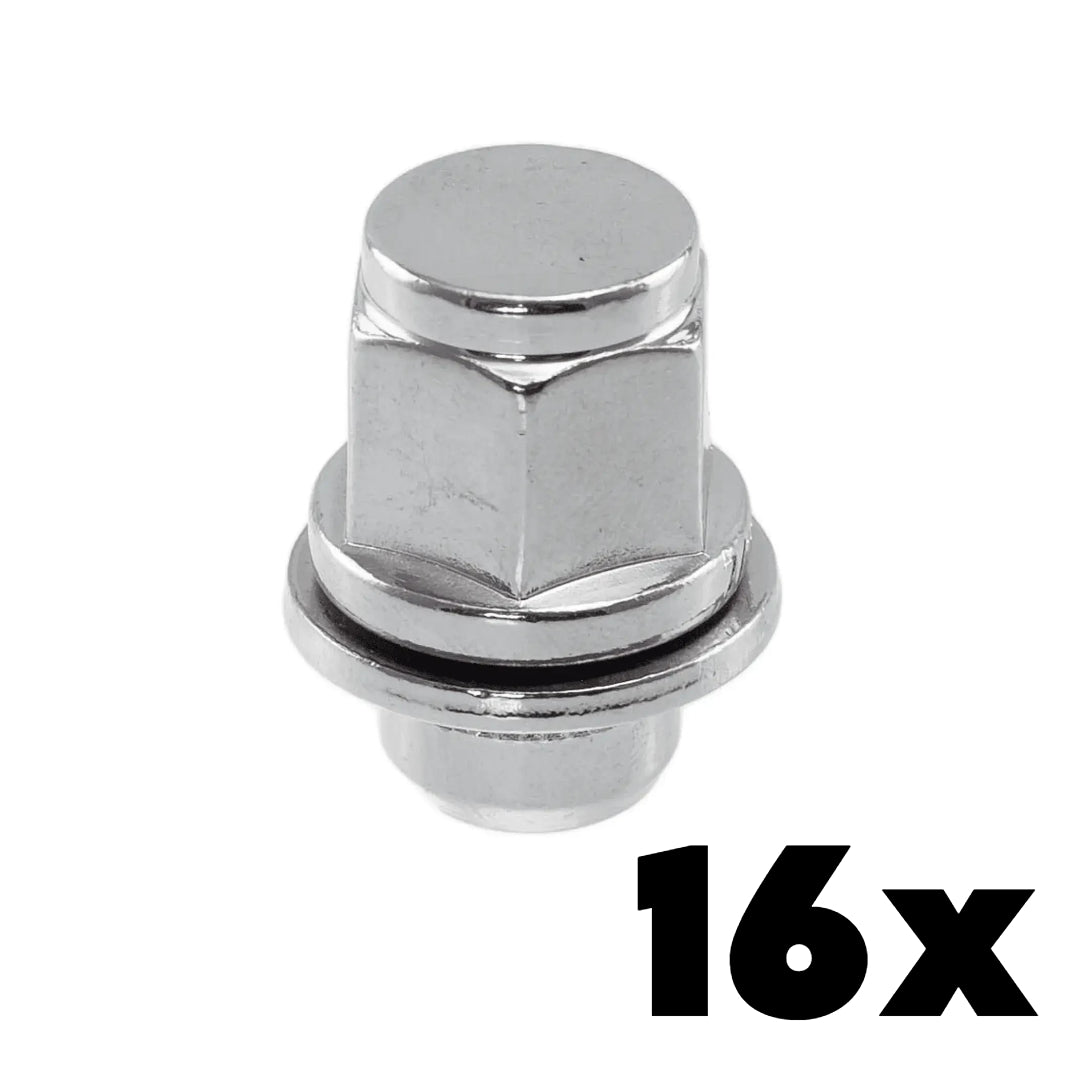 14mm x 1.5 Thread Toyota Style Mag Lug Nuts 3/4" Hex | 16 Pieces