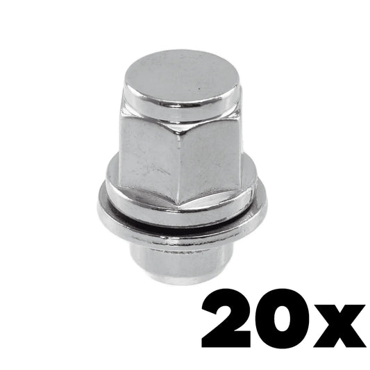 1/2-20 Thread Toyota Style Mag Lug Nuts 3/4" Hex |  20 Pieces