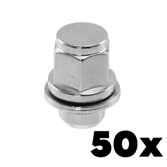 1/2-20 Thread Toyota Style Mag Lug Nuts 3/4" Hex |  50 Pieces