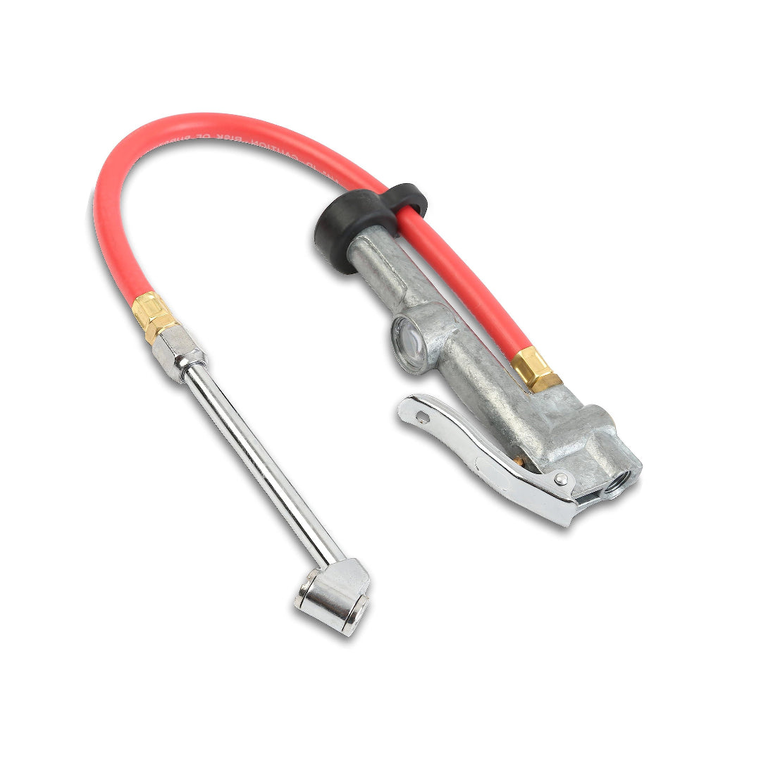 NS530D Dual-Foot Air Chuck with Swivel and 12" Hose (10-120PSI)