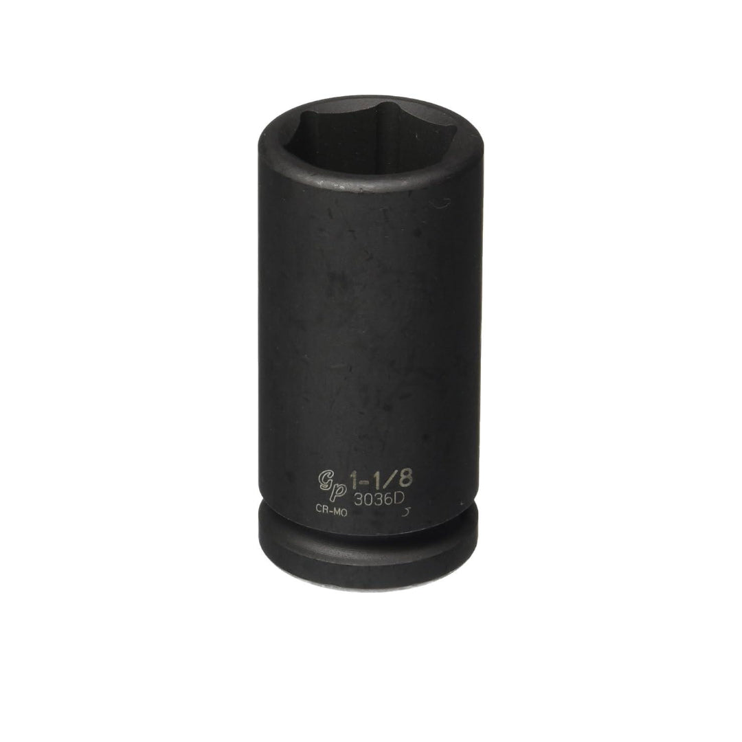 GP 3036D 3/4" Drive Steel Socket for 1-1/8" Hex [THIN-WALL DEEP]