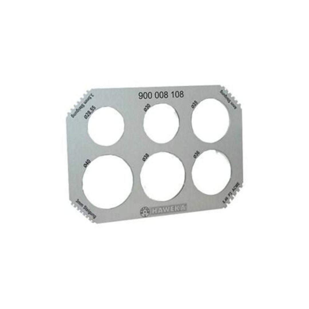 TMR WB777 Wheel Balancer Shaft Gauge, Measures diameter, thread pitch, and shaft
