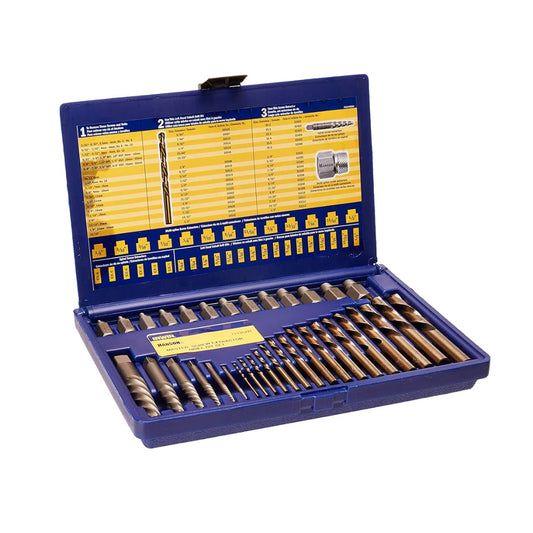 Irwin Tools 11135 35pc Hansen Screw Extractor and Drill Bit Set