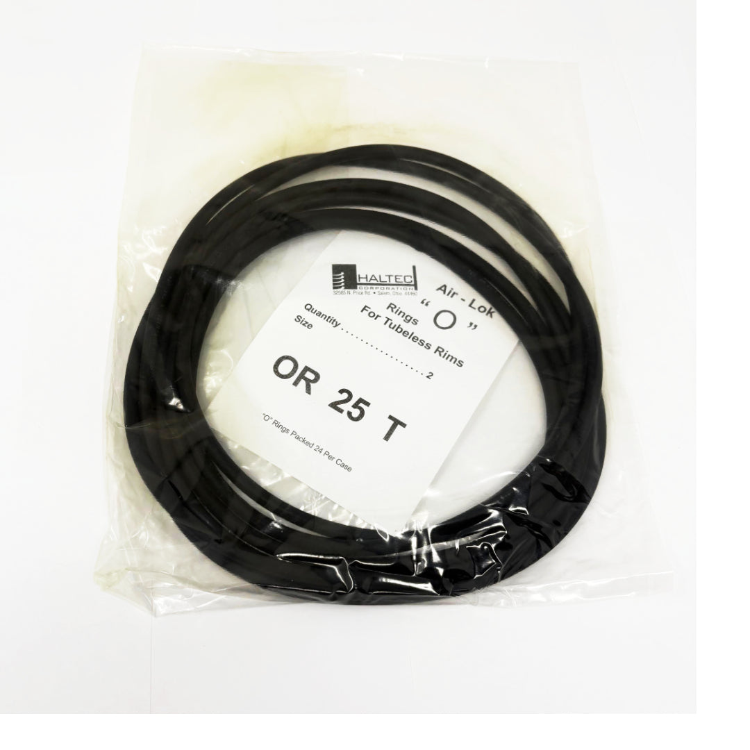 HOR 25T Standard 1/4″ Diameter O-Ring for 25″ Earthmover Tubeless Tire Rim [QTY 2]