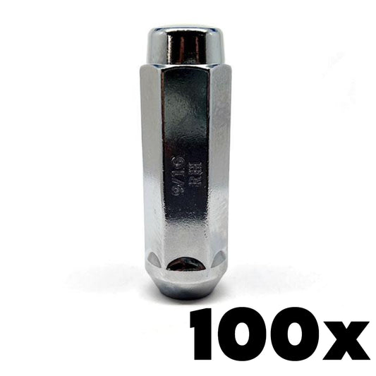 1/2-20 Thread XL Acorn Lug Nuts 3/4" Hex | 100 Pieces