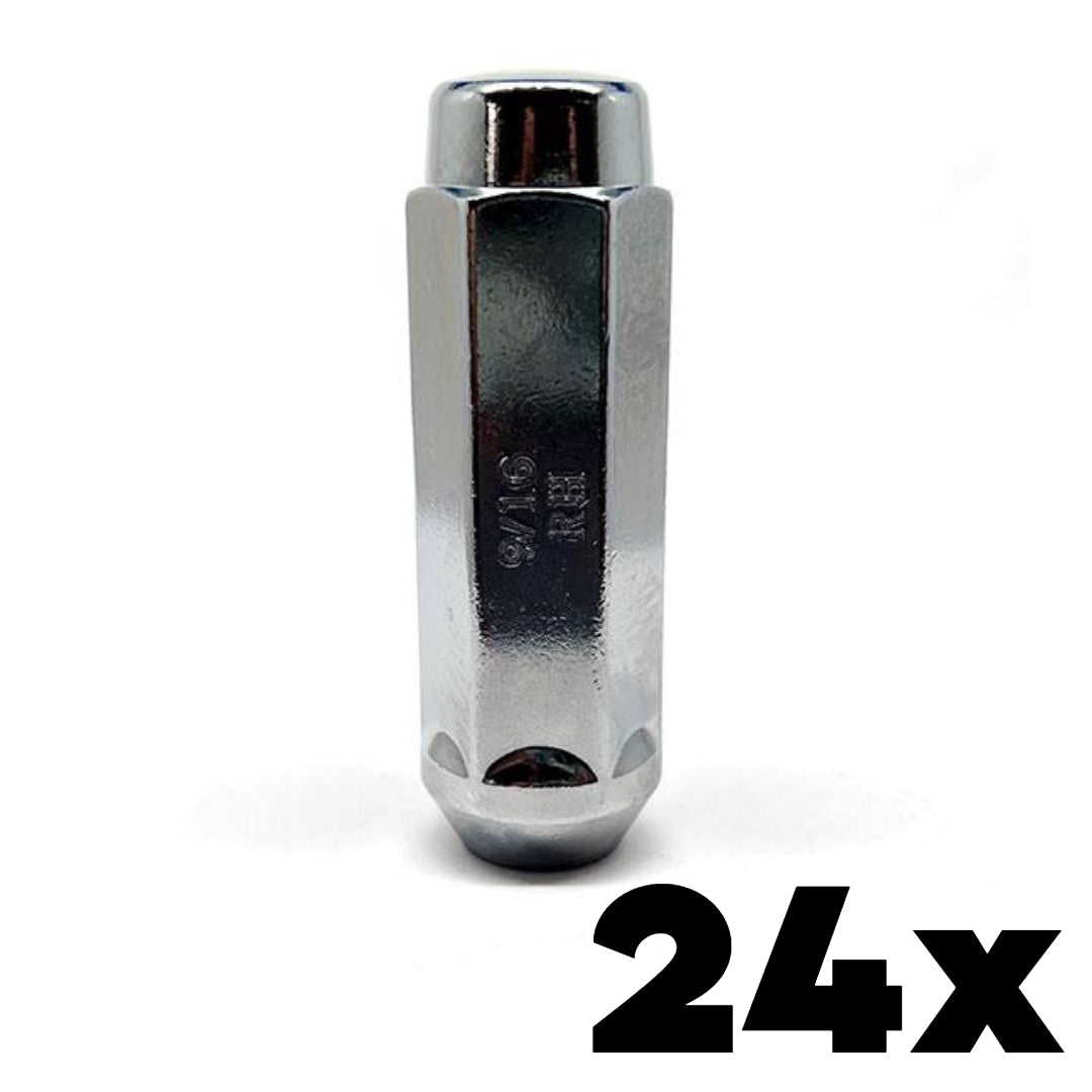 12mm x 1.5 Thread XL Acorn Lug Nuts 3/4" Hex | 24 Pieces