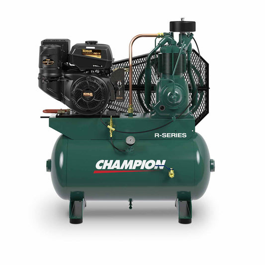 Champion, Truck-Mount, Gas-Driven Air Compressor, Two Stage Pump,15 HP Kohler w/Electric Start, 30 Gallon Tank, 23.2 CFM @ 175 PSI- In Stock!