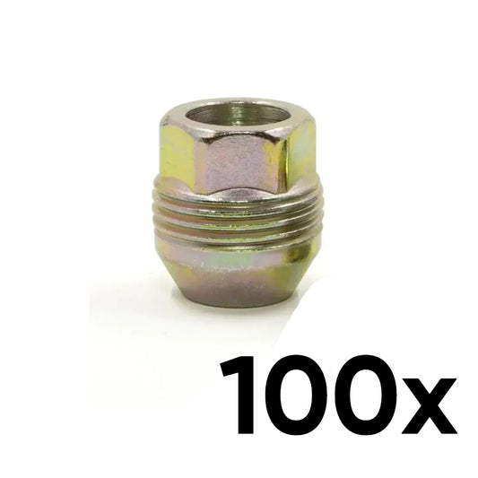 100x Two-Piece Capped Lug Nuts in 1/2"-20