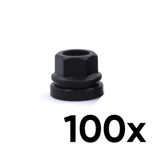 100x Flat-Seat Trailer Style Lug Nuts in 1/2"-20