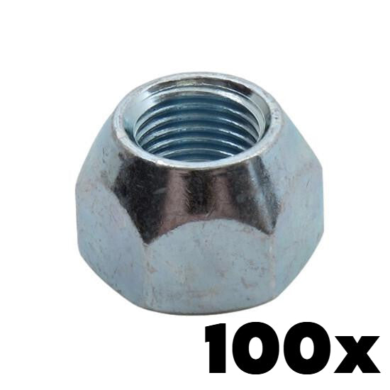 1/2-20 Thread Open End Acorn Lug Nuts 3/4" Hex | 100 Pieces