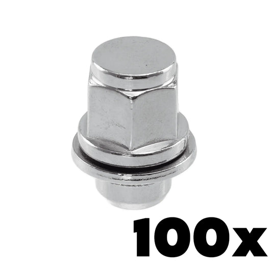 1/2-20 Thread Toyota Style Mag Lug Nuts 3/4" Hex | 100 Pieces