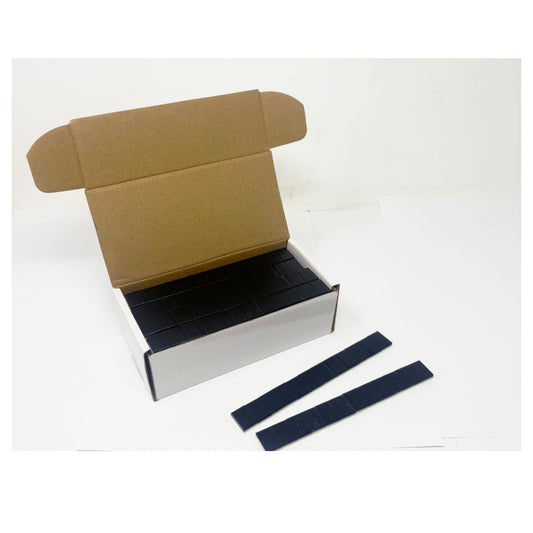 1/4 oz BLACK Steel Wheel Weights Tape Strips | 12 3 oz Strips, 48 weights